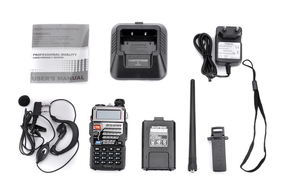Baofeng UV-5RE портативная рация 10 км VHF UHF 136-174 МГц и 400-520 МГц Двухдиапазонная двухсторонняя радио UV-5R серия портативный радиоприемопередатчик