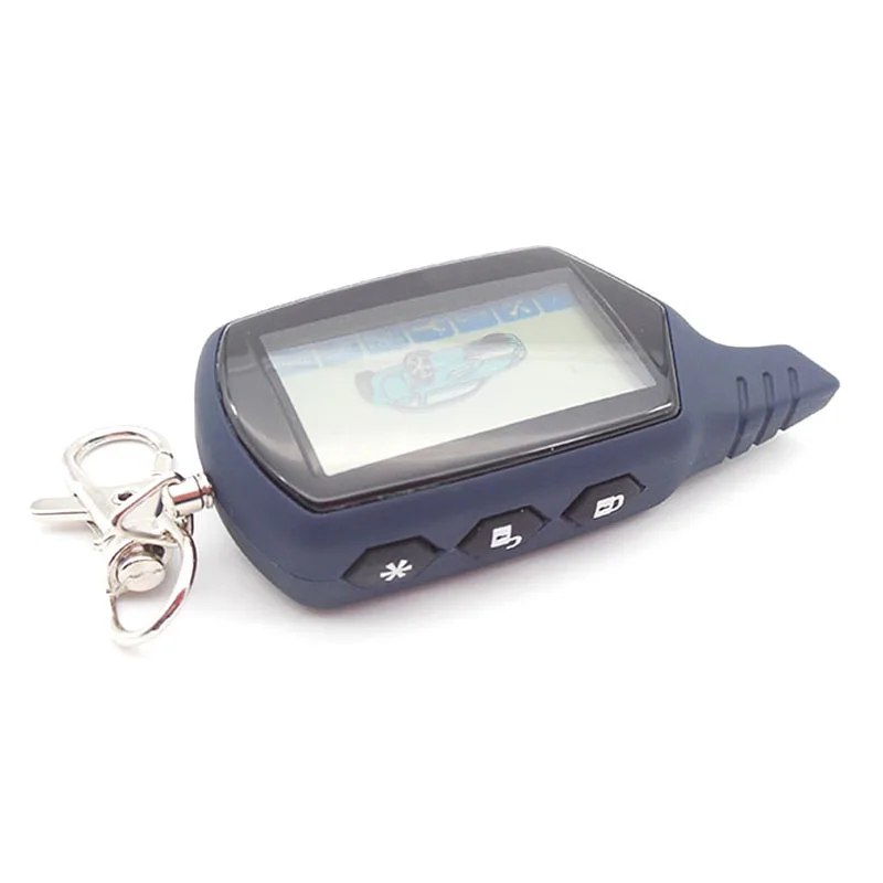 

A91 2-way LCD Remote Control Key Fob Chain Keychain For Russian Vehicle Security Two Way Car Alarm System Starline A91