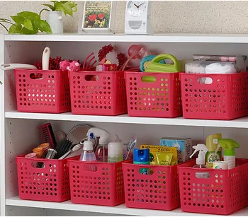 

Inomata plastic storage basket desktop finishing basket 4577