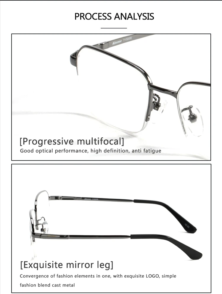 Прогрессивные дальнозоркостью очки можно увидеть далеко может видеть рядом HD Ultra Light Антивозрастная памяти металла мужские очки для чтения