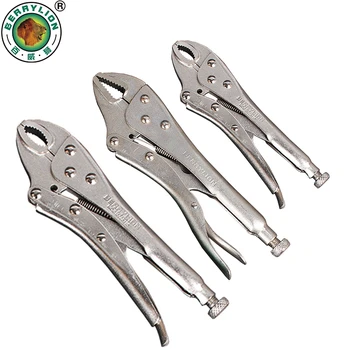 

BERRYLION 7''/10'' Locking Pliers Round And Flat Mouth Straight Jaw Multitool Vice Grips Pliers Set Hand Tools