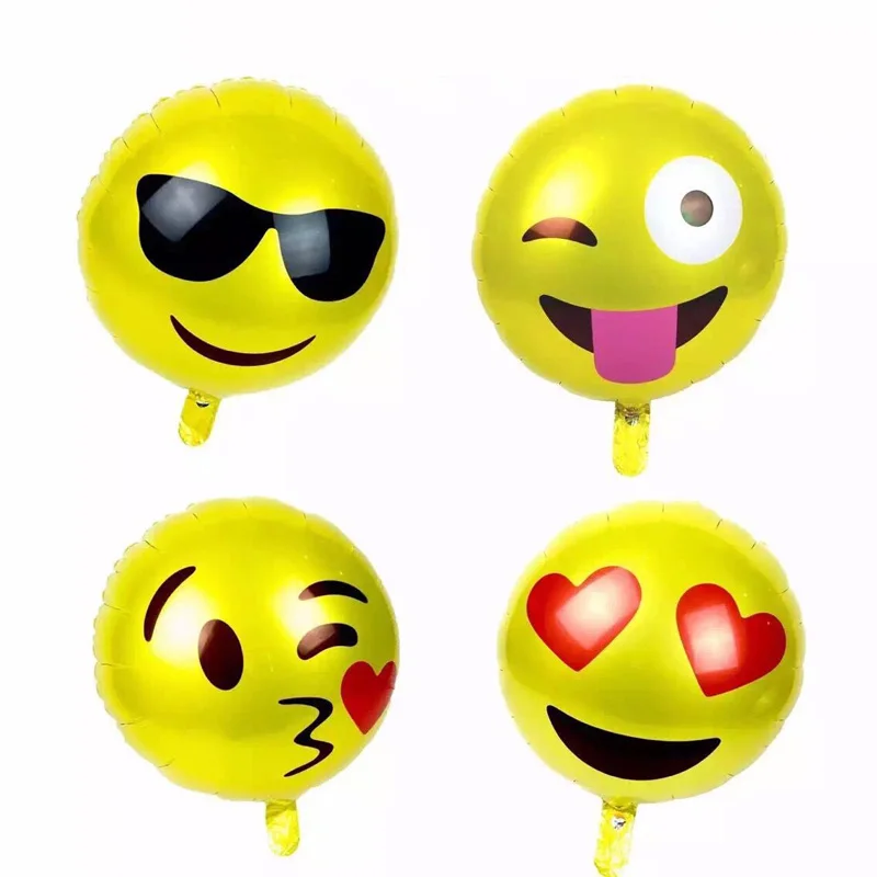 

1pcs Mix Color Emoji Expression Latex Balloons Cartoon Inflatable Balloons Wedding Decor Balloons Happy Birthday Party Supplies
