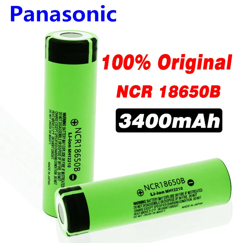 

Panasonic 100% New 18650 battery 3400mah 3.7v lithium battery for NCR18650B 3400mah Suitable for flashlight battery