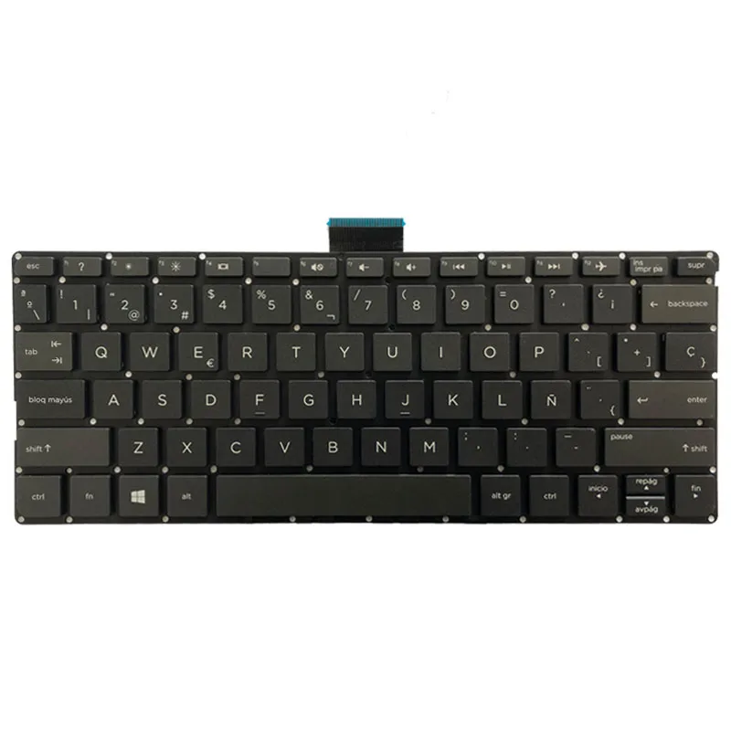 New Spanish Laptop Keyboard For HP Pavilion 11 x360 11-u000 m1-u000 M1-U001DX Black Without frame k