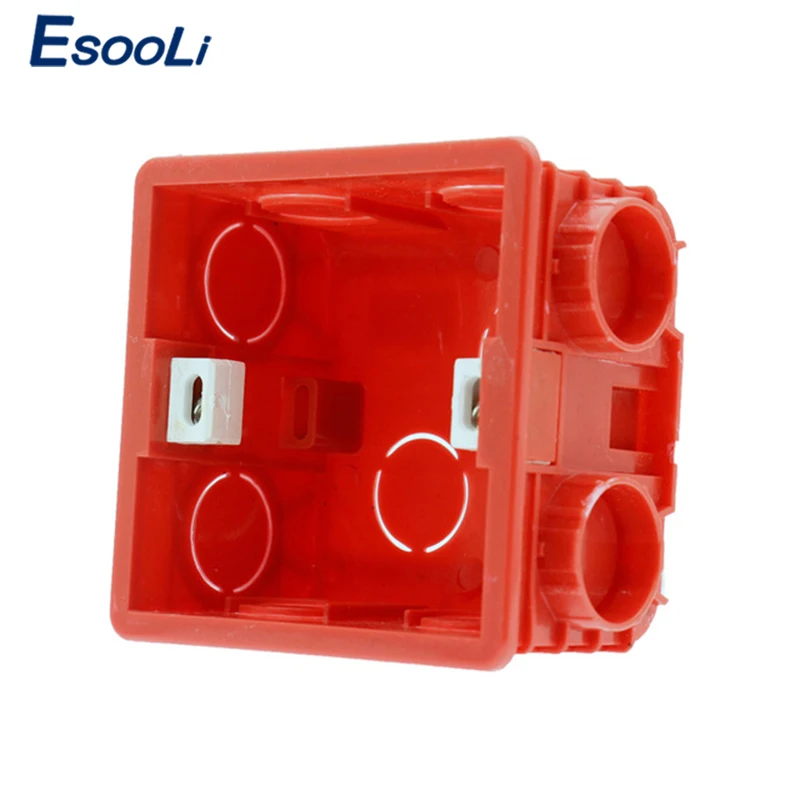 EsooLi стандарт ЕС 1 банда Tuya/Smart Life/ewelink WiFi умный сенсорный выключатель для Google Home Amazon Alexa Голосовое управление - Цвет: Mount Box 2
