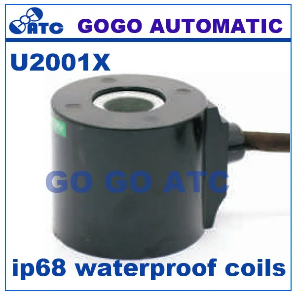 GOGO только катушки для ip68 Водонепроницаемый катушки соленоидная катушка Тип свинца(под водой) U2001X 28VA/30 Вт 24VDC, работающего на постоянном токе 12 В в 220 В переменного тока 110 В переменного тока
