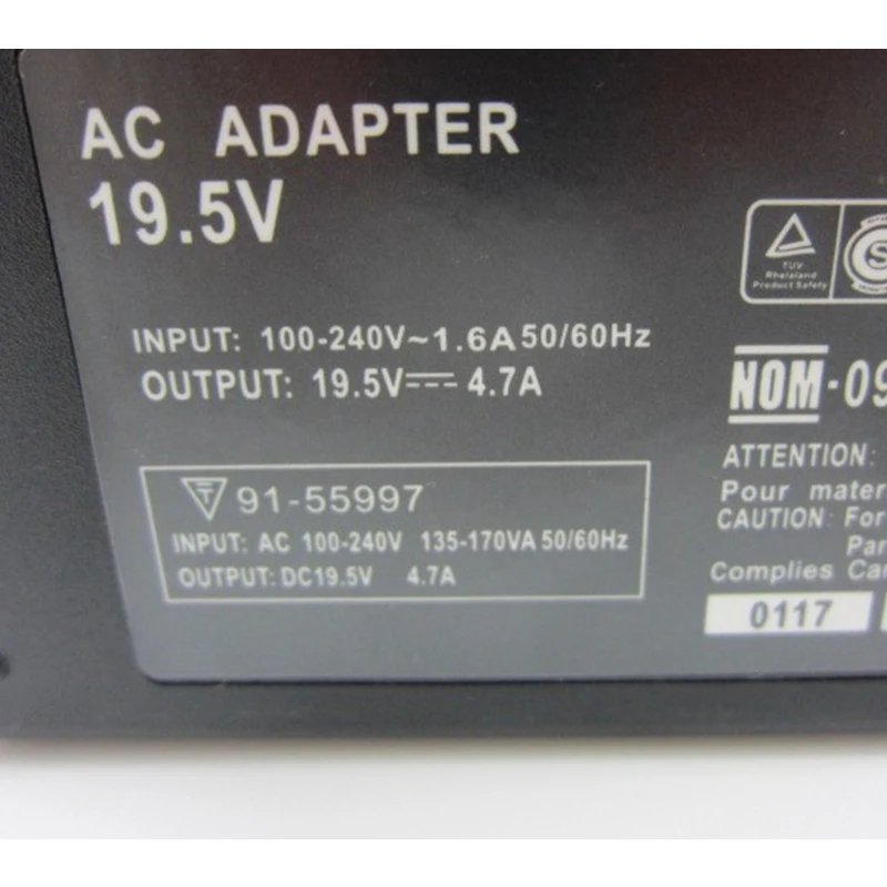 HSW 19 5 V 4.7A адаптер переменного тока Зарядное устройство для SONY VAIO VGP AC19V20 AC19V29 AC19V31