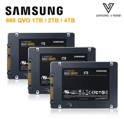 SAMSUNG 860 QVO 1 ТБ 2 ТБ 4 ТБ SSD твердотельный жесткий диск для ноутбука Твердотельный диск 1 T disco duro interno 2 T 4 T дропшиппинг Disque