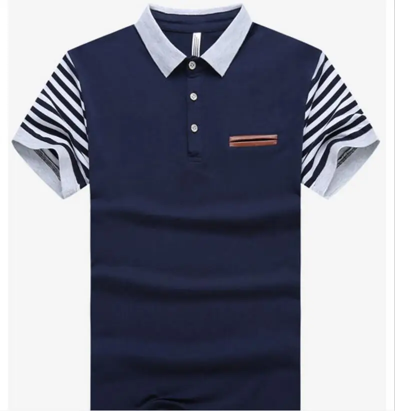 High New Novelty 2017 Men Punk High Classic striped Fashion Polo Shirts