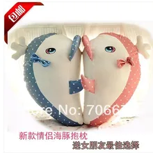 Около 50 см розовый и голубой кит Пятнистый Дизайн Плюшевые игрушки куклы подарок детям t5580