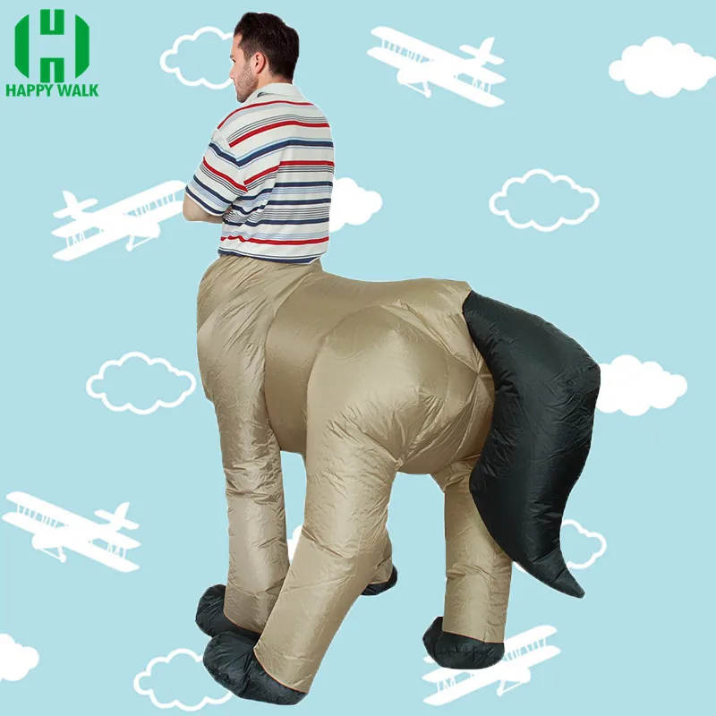 Новые надувные костюмы Purim Centaur Horse для мужчин взрослых на хэллоуин аниме