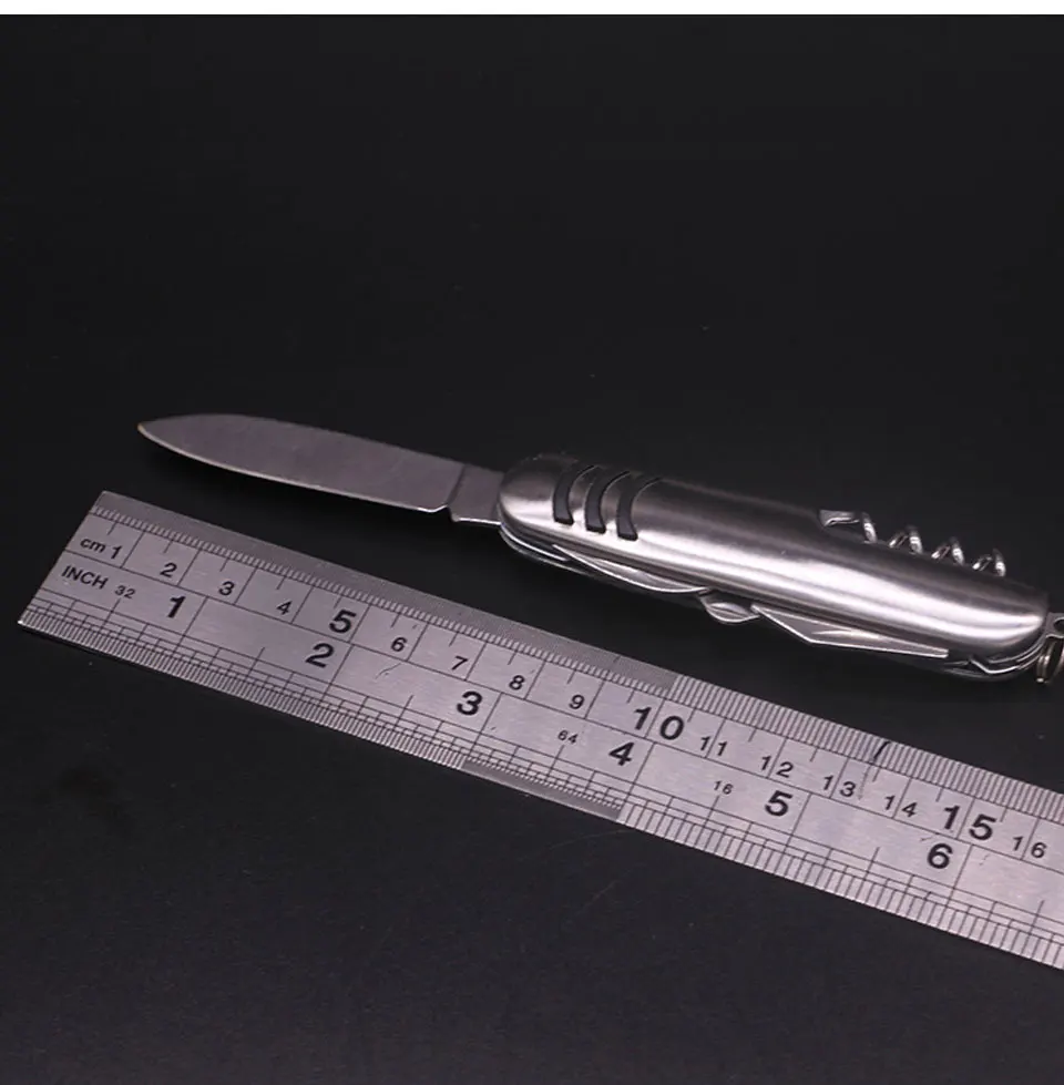 Мини 5 в 1 складной многофункциональный швейцарский нож, уличный охотничий нож, армейский Карманный Походный набор, стальной нож для выживания, многофункциональный инструмент для повседневного использования