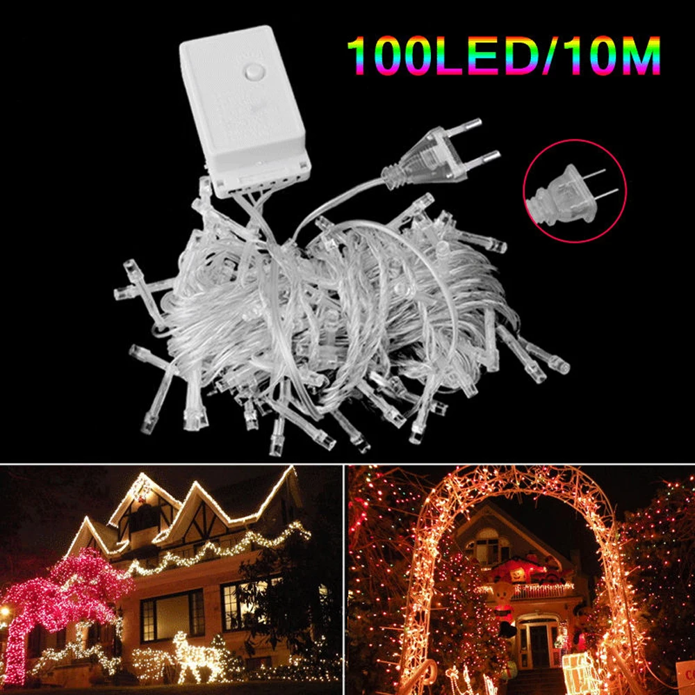 10M 100 LED Christmas Strip Light Wedding Party Decoration String