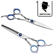 Ножницы для волос костюм ножницы для резки и филировочные ножницы для дома 6 дюймов СМИТ Чу HX38 Акция 1 пара/лот