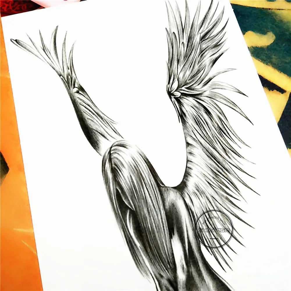 Shnapign أجنحة الملاك الوشم المؤقت هيئة الفن ، 12*20 سنتيمتر فلاش الوشم ملصقات ماء وهمية الوشم الحناء تاتو ملصق الحائط Shnapign أجنحة الملاك الوشم المؤقت هيئة الفن ، 12*20 سنتيمتر فلاش الوشم ملصقات ماء وهمية الوشم الحناء تاتو ملصق الحائط