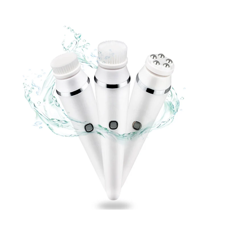 

Back & Forth Rotation Soft Deep Cleaning Electric Rotary Brush + Exfoliating Spin Brush Cleaner + Facial Roller for Face Care