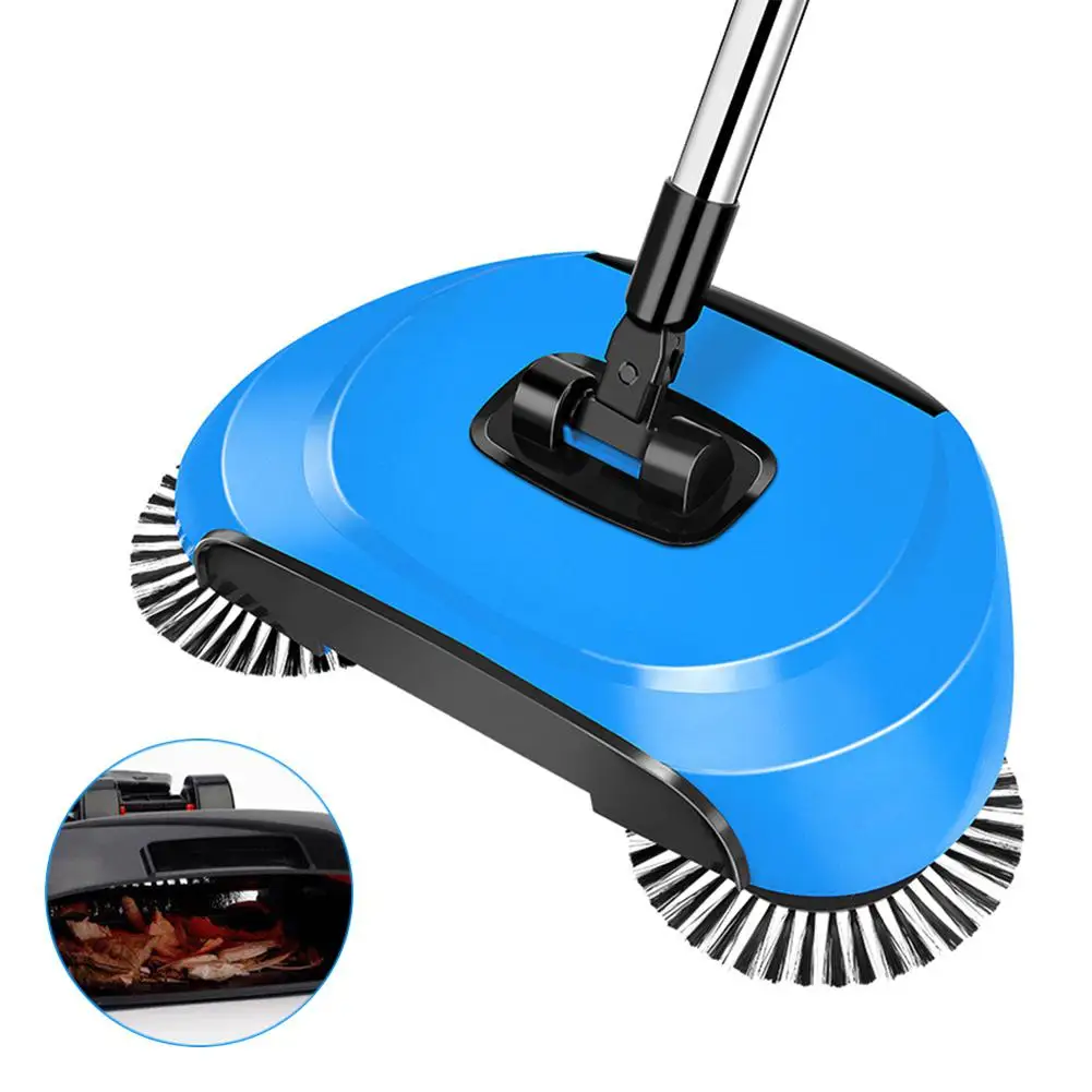 

Adeeing Hand Push Type Sweeping Machine Handhold Magic Broom Dustpan Mop Household Cleaning Tool