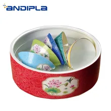 1500 мл Цзиндэчжэнь эмаль цвет керамический фарфор большой вместимости для чая мыть дома Творческий аквариум кунг-фу чайный сервиз аксессуары