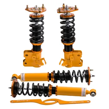 

Coilovers shock Suspension Strut Kit for Nissan S14 Silvia 200SX 240SX 94-98 Coilover Spring Damper Camber Plate Front Rear