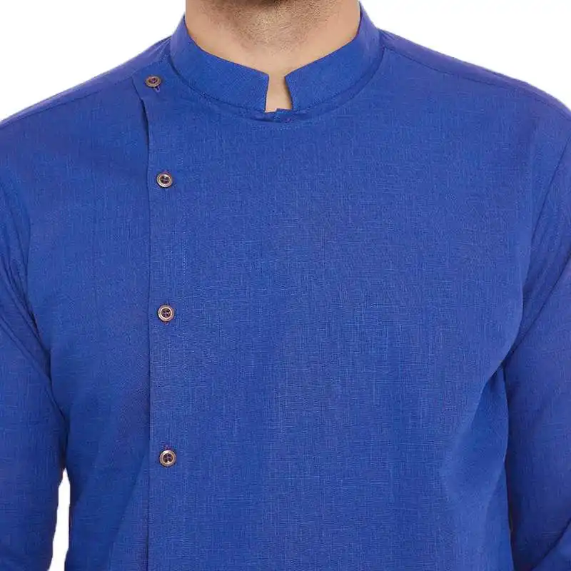 Мода Курта костюмы мужские рубашки с длинным рукавом платье Мандарин воротник элегантная индийская одежда Исламская одежда сорочка пуловеры