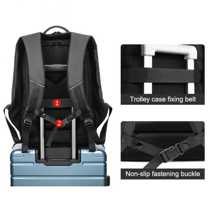 2019 Новый Повседневное Для мужчин ноутбук рюкзак Водонепроницаемый Многофункциональный путешествия рюкзак с USB Порты и разъёмы BS88