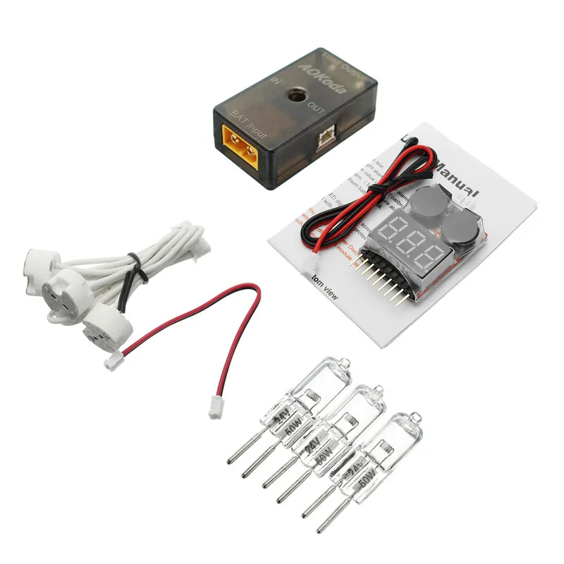 

AOKoda CellMeter 8 150W Discharge Module Set with Battery Voltage Tester Buzzer for RC Models Drone Helicopter Spare Parts Accs