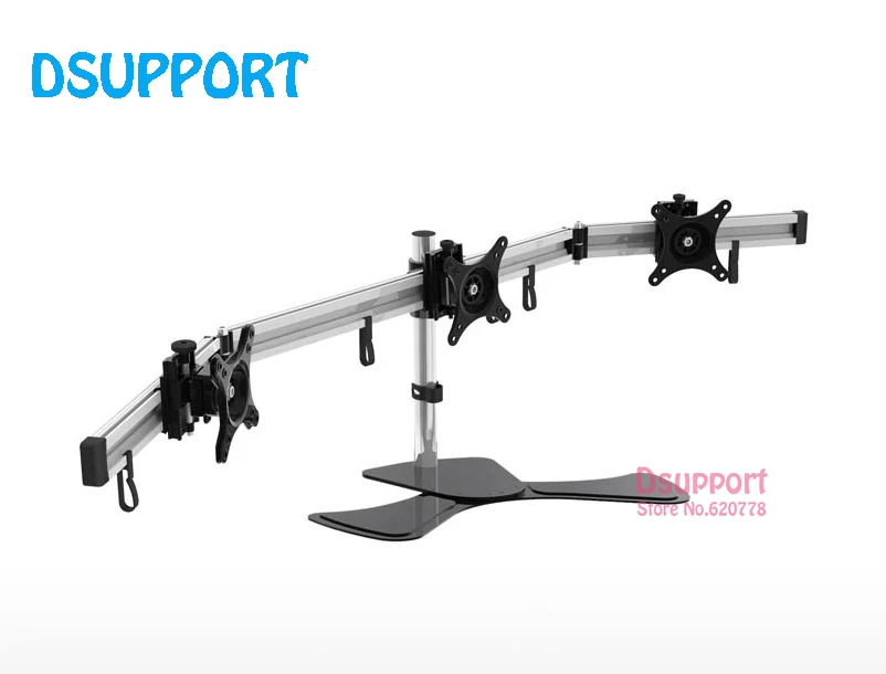 Aluminum Alloy Desktop Stand Triple Monitor Holder