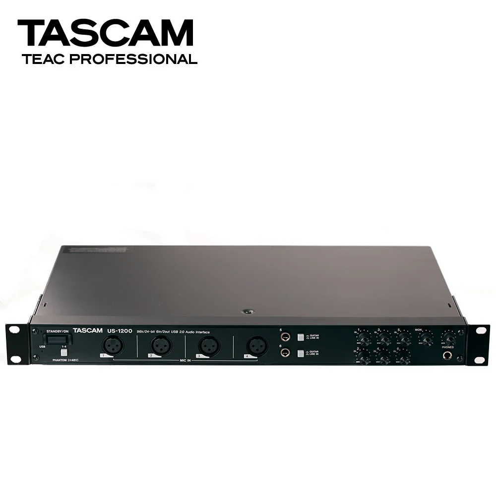

TASCAM US-1200 6-In / 2-Out Rack-Mount Audio Interface multi channel professional USB sound card