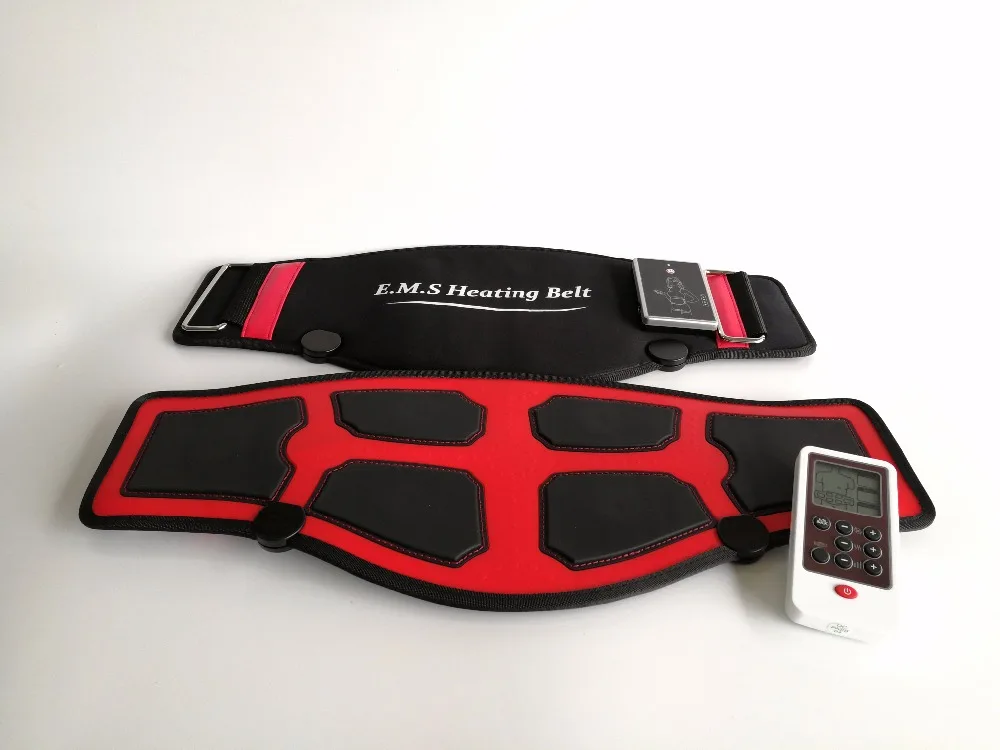 EMS микротоки Отопление спины талии массажер для похудения, потери веса пояс симулятор для приспособление для тренировки мускул фитнес массажер