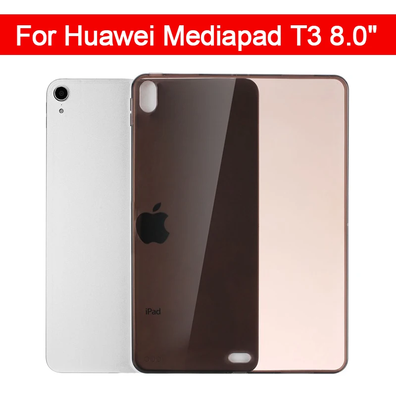 

Soft Back Cover for Huawei Mediapad T3 8.0 KOB-L09 KOB-W09 Transparent Case Soft TPU Silicone Back Tablet Ultra Slim Shell