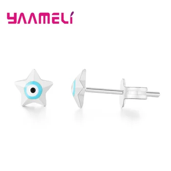 

New Arrival Star Evil Eye Earring Fashion Trendy Gold Filled Geometric Flower Triangle Stud Earrings For Anniversary Gift