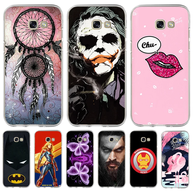 Batman Joker Flamingo For Samsung Galaxy S6 S7 S8 S9 Edge Plus A3 A5 A7 A8 2016 2017 2018 J3 J5 J7 2015 Case cover iron Man Cool |