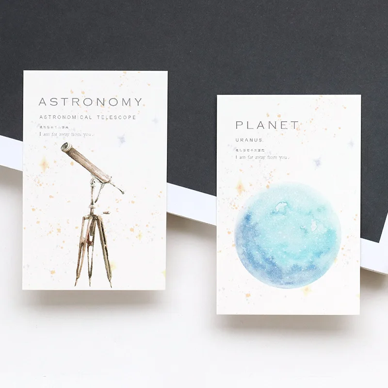 28 Sheets/Set Creative Parallel Universe Mini Lomo Postcard /Greeting Card/Birthday Letter Envelope Gift Card Message Card