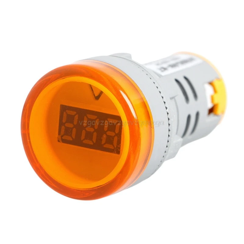 22 мм AC 60 V-450 V Цифровой дисплей Вольтметр с подсветкой комбинированный индикатор# H028# Прямая поставка