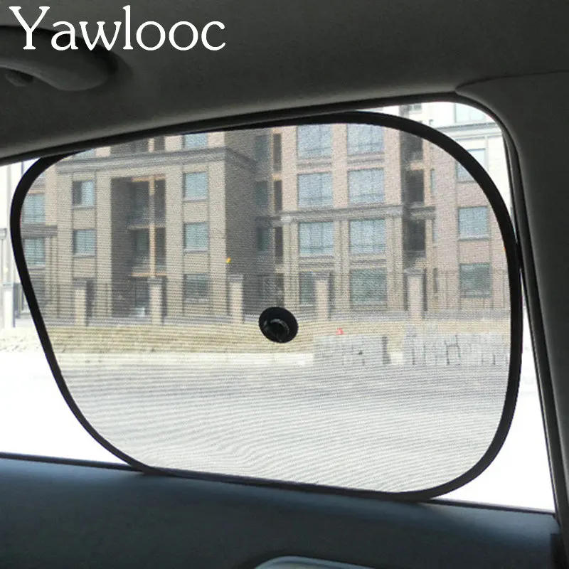 

1 Pair/Lot Black 44 x 36 cm Car Window Sunshade Sun Shade Visor Side Mesh Cover Shield Sunscreen