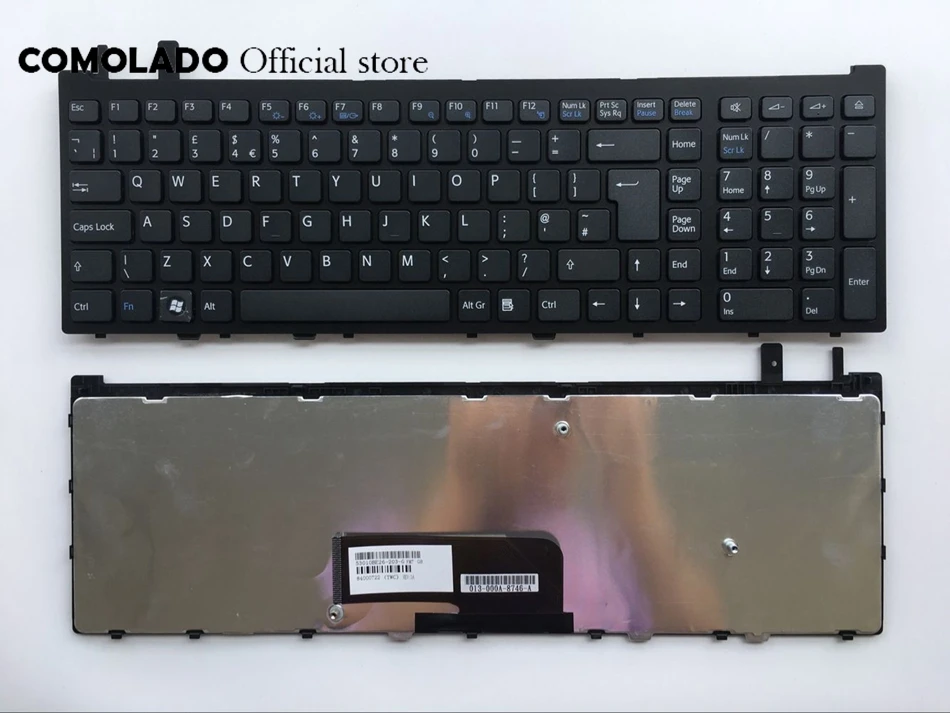 

UK Keyboard For Sony VAIO VGN-AW VGNAW black with frame keyboard UK Layout