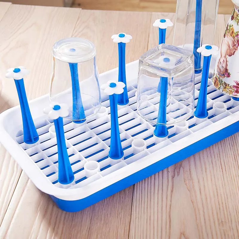 Baby Bottle Drying Rack Drainer Storage Rack Bottles Cleaning Glass Countertop Drying Rack Baby Bottles Dryer