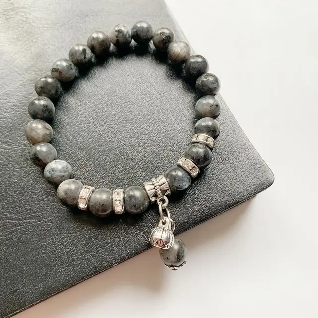 Bracelet Tibetain En Labradorite