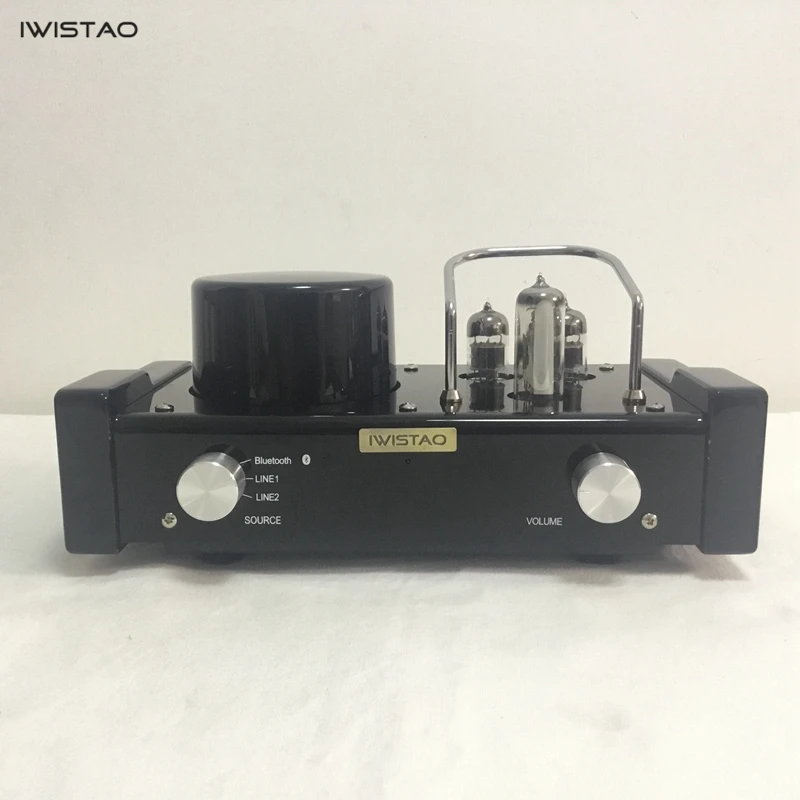 Iwistao HIFI мини трубки гибридный Усилители домашние Беспроводной Bluetooth 4.0 6n1 предусилителя Мощность этап 2X28 W apt-X desktop аудио 115/230 В