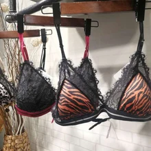 Wriufred, ультратонкое нижнее белье, женские комплекты бюстгальтеров, леопардовые кружевные Треугольные чашечки, Комплект бюстгальтеров, сексуальное женское белье размера плюс, комплекты бюстгальтеров