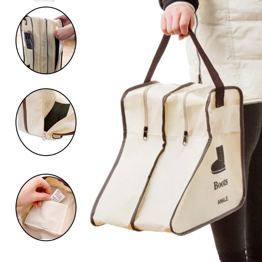 

1 pc High Quality Non-Woven Fabric Boot Shoes Storage Bag Snow Boots Organizer Dustproof Container Boots Shoes Accessories