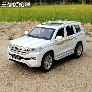 

1:32 SUV Alloy Land Cruiser Model Simulation Metal Car Swing Toy Back Vehicle Model Toy