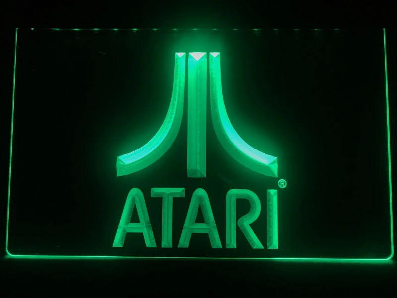 E022 Atari игра ПК логотип подарок дисплей светодиодный неоновый светильник знак