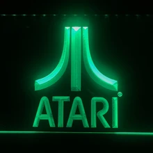 E022 Atari игра ПК логотип подарок дисплей светодиодный неоновый светильник знак