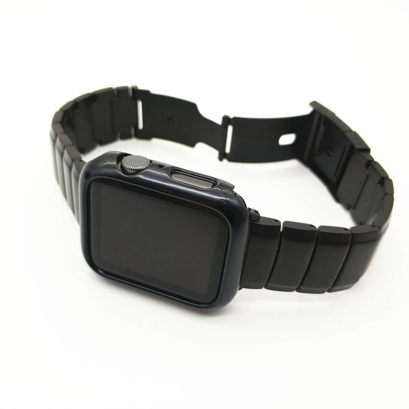 AKGLEADER новейший твердый Металлический Стальной ремешок для Apple Watch серии 4 3 2 1 iWatch Высокое качество полосы