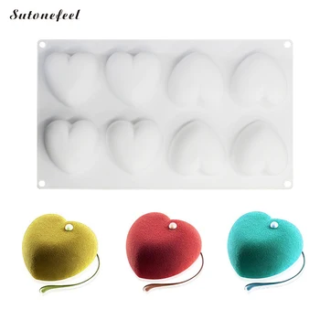 

Silicone Mousse Mold Cake Baking Mold Heart Shape Dessert Chocolate Moulds Cake Decorating Tools