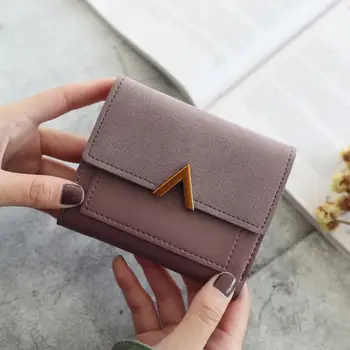 

by dhl 200pcs Matte Leather Small Women Wallet Famous Mini Womens Wallets And Purses Short Female Coin Purse Credit Card Holder