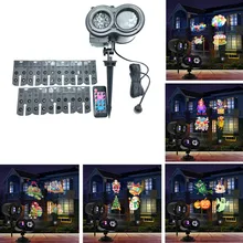 12 моделей светодиодный Рождественский проектор свет водонепроницаемый анимация уличная Рождественская гирлянда декоративный прожектор свадьба