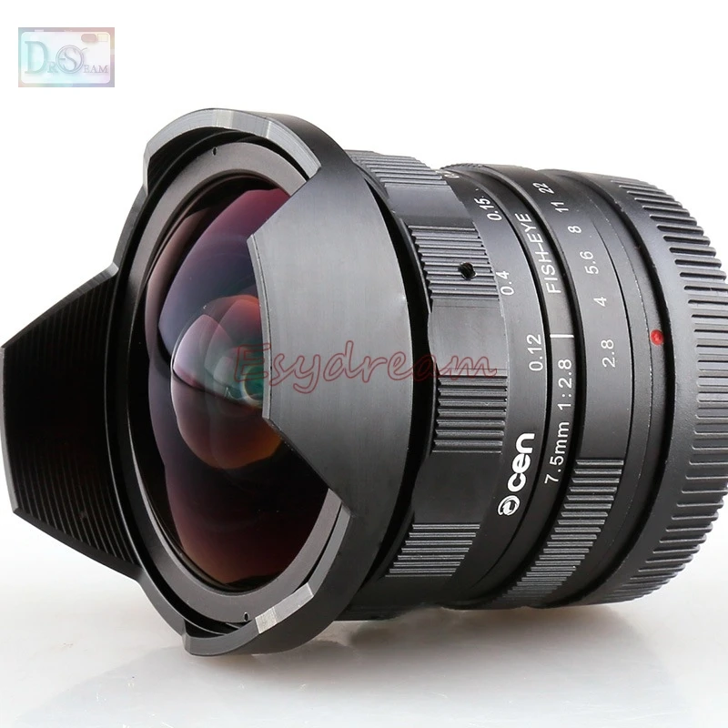 

7.5mm 7.5 F2.8 Manual Fisheye Fish Eye Fish-eye Wide Angle Lens for Fujifilm Fuji FX X-T10 X-T2 X-T1 X-A3 X-A2 XA1 X-PRO2 X-PRO1
