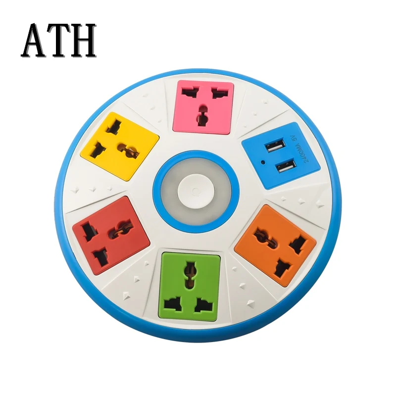

ATH UFO Shapes Multi-Function UK British Standard Socket British Standard USB Arrangement Charging Interface Switch livolo